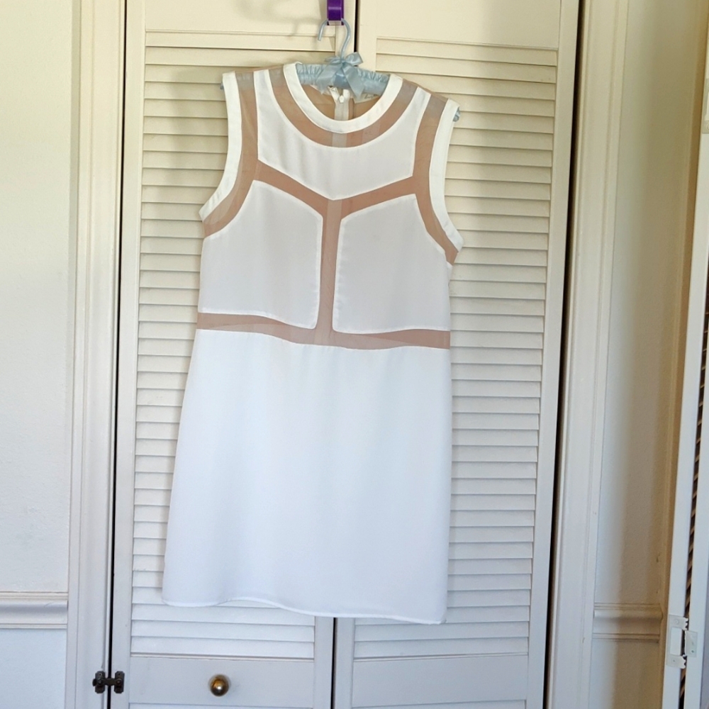 CREAM COLOR TANK DRESS
